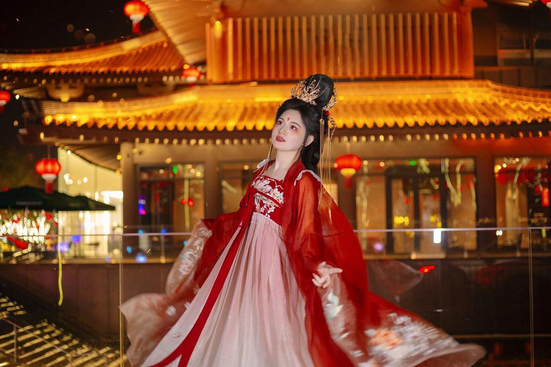 大唐不夜城＆ミュージック・ファウンテン＆漢服体験