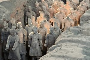 兵馬俑に見学