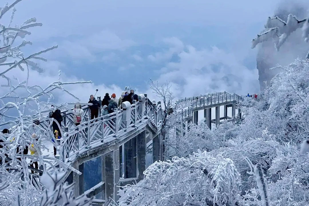 張家界の冬：夢のようなワンダーランド