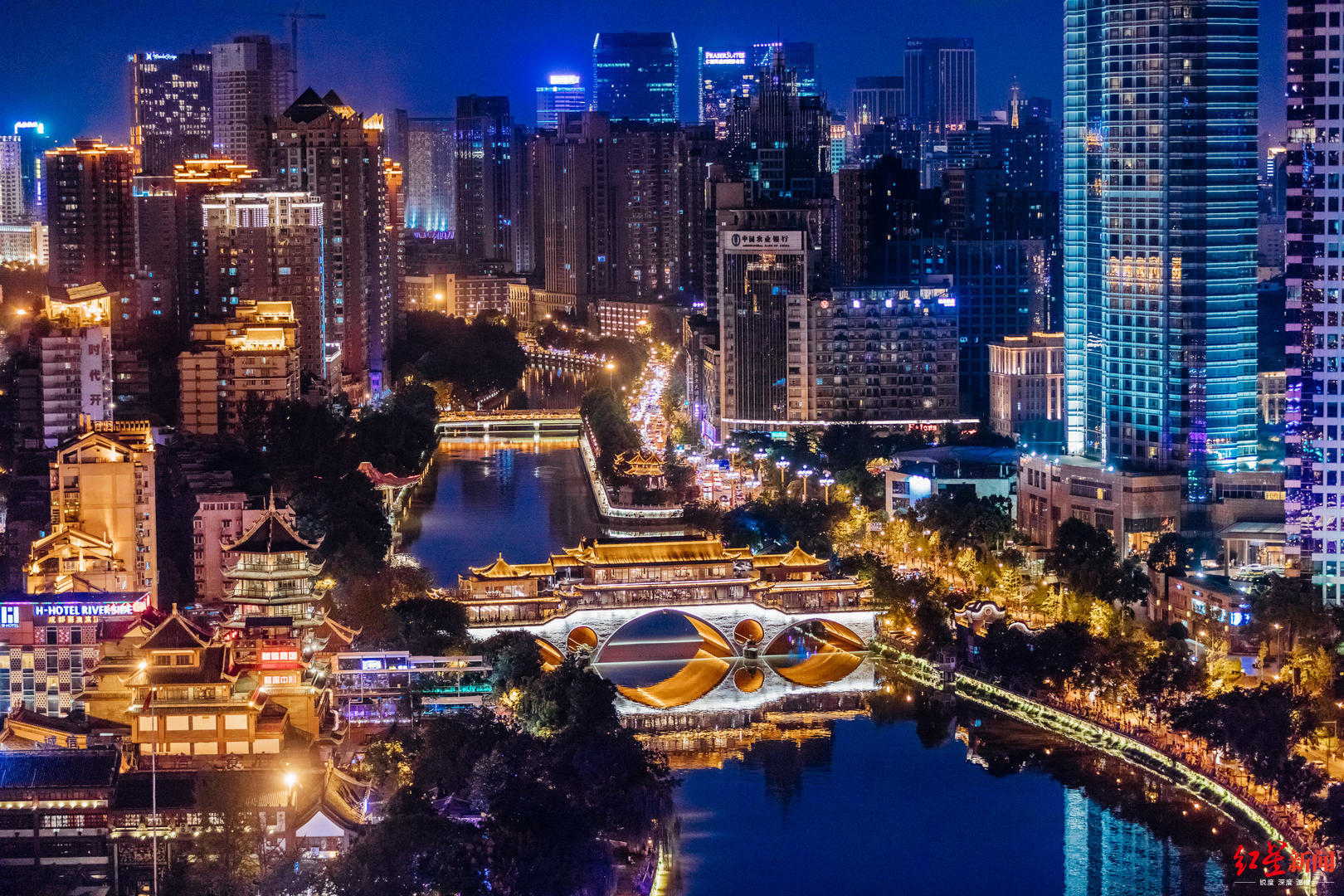 成都市内の景色