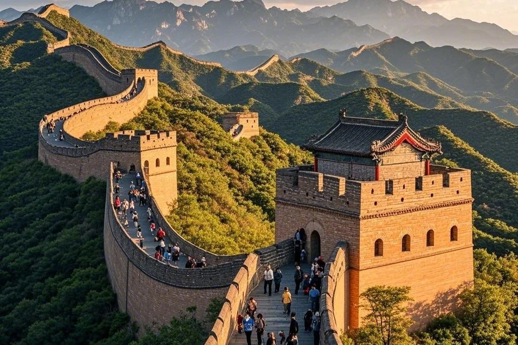 万里の長城見学