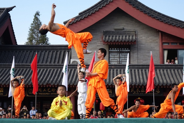 少林寺のパフォーマンス