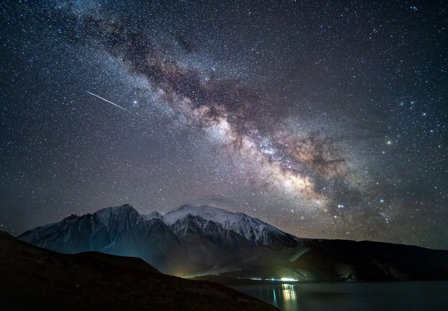 冬のカシュガルで星空観賞