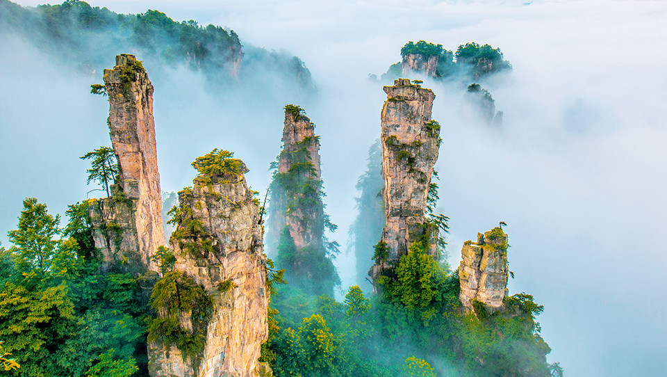 張家界観光の自然絶景